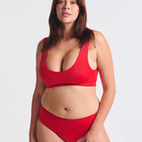 Bas de Maillot de Bain Menstruel Rouge