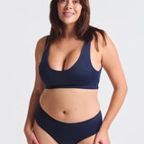 Bas de Maillot de Bain Menstruel Bleu Marine