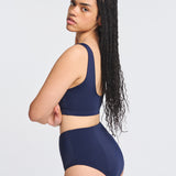 Bas de Maillot de Bain Menstruel Bleu Marine (Taille haute) â Teen