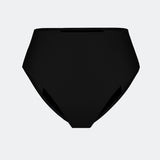 Bas de Maillot de Bain Menstruel Sculptant Noir (Taille haute)