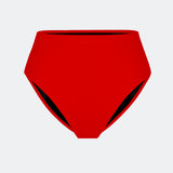 Bas de Maillot de Bain Menstruel Sculptant Rouge (Taille haute)