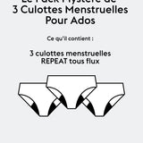 Le Pack Mystère de 3 Culottes Menstruelles REPEAT Pour Ados